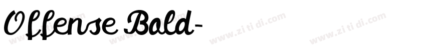 Offense Bold字体转换